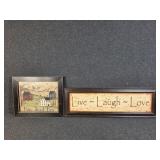 Framed Decorative Wall Prints (2)