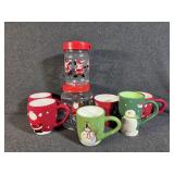 Glass Canister, Holiday Coffee Cups, Plastic