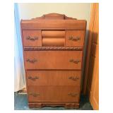 30-40ï¿½s Art Deco Style Waterfall 5 Drawer Dresser
