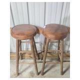2 Wooden Stools