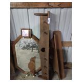 Cutout Heart Shelves(2), Wall Mirror
