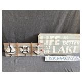 Lake House Signs and Wall Decor