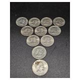 1979 Susan B. Anthony Dollar Coins(10), 1980