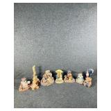 Boydï¿½s Bears Figurines (9), Blue Hats Of Bravery