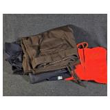 Orange Sweat Jacket,  Gator Hawk Armor Vest &