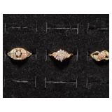 10kt  Black Hills Gold Rings(3)