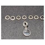.925 Pandora Charm Spacers(7), .925 Mackinaw