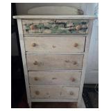 White 5 Drawer Dresser