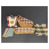Longaberger Basket, Napkins, Place mats