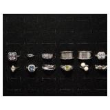 Silver Tone Rings(12)