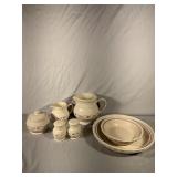 Longaberger Woven Traditions Red Dishes