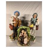 Ceramic Figurines Elderly Couples
