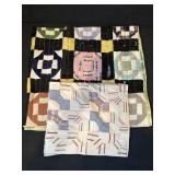 Multicolored Quilt and Quilting Throw