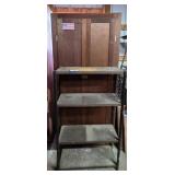 Wooden Wardrobe Cabinet, Metal Shelf Stand
