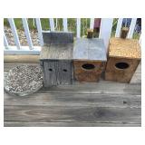 Bird Houses (3) Stone Slab