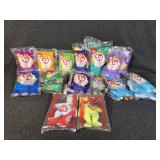 McDonaldï¿½s TY Beanies In Plastic 1-12