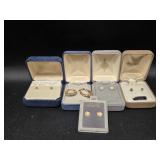 14k Earrings(4), Gen. Emerald Earrings,
