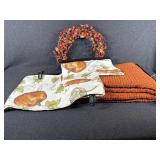 Autumn Wreath, Place Mats, Table Runner