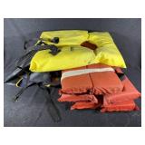 Black Rubber Hip Waders, Life Jackets (5)