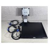 Dell Computer Monitor, Mount and Cords