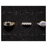 .925 Rings with Tested Stones(3)