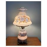Fine w/ the Wind Hurricane Lamp w/ Blue Floral