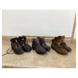 3 PAIR WORK BOOTS