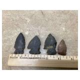 4 ARROWHEADS - COLLECTIBLES
