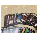 A collection of over 100 Star Wars trading cards