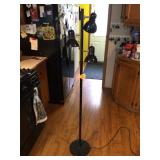 Vintage Mid Century Modern 3 Light Floor Lamp in Working Condition
