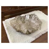 Large clear quartz crystal cluster 105 x 8