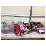 decorative home items in tote