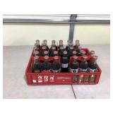 5 Atlanta Olympics Coca-Cola bottles in tray