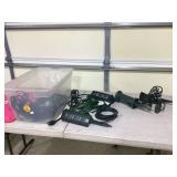 Yard decoration electrical supplies in tote