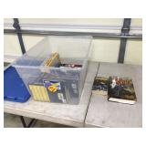Miscellaneous novels in tote with lid