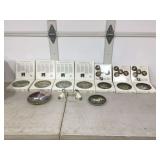 Collectible plates in tote with lid featuring mythical legendary designs