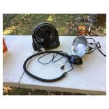 Vintage Mid Century Modern Fan and 2 Lamps - Untested