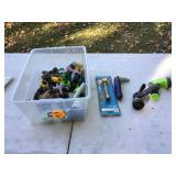 Various hose attachments and sprayers