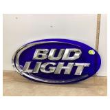 4’X24” BUD LIGHT BEER SIGN