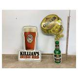 TIN METAL PLASTIC SIGNS BEER POP CIGARETTE MIRRORS