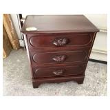 Vintage Boynton Furniture Co 3-drawer nightstand