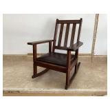 Antique Mission Style Childs Rocking Chair - Find unique and charming vintage