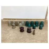 15 INSULATORS - COLLECTIBLES