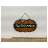 13”X22-1 2” PUMPKIN WELCOME SIGN
