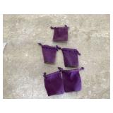 5 JEWELRY POUCHES - HOUSEHOLD MISC