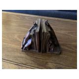 Bookends shaped like violins vintage look