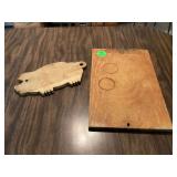 2 CUTTING BOARDS - KITCHEN   UTENSILS