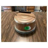 Retro aluminum cake holder