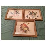 3 FRAMED NORMAN ROCKWELL PRINTS