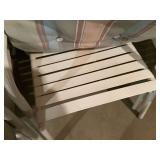 4 metal patio chairs with cushions